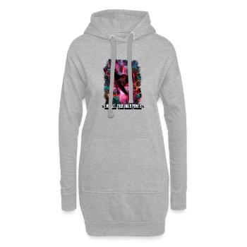 Embrace Your Inner Power - Hoodie-Kleid - Grau meliert - Vorne