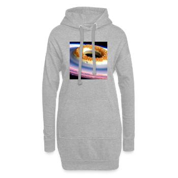 Donut Planet: L’univers le plus mignon de tous les temps! - Sweat-shirt à capuche long Femme - gris chiné - Devant
