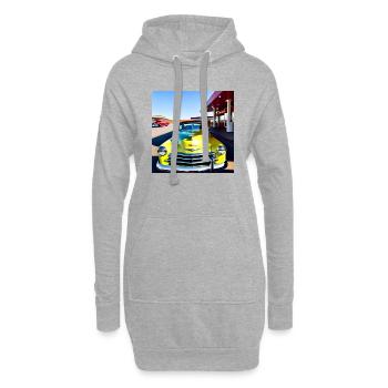 C18 - Hoodie-Kleid - Grau meliert - Vorne