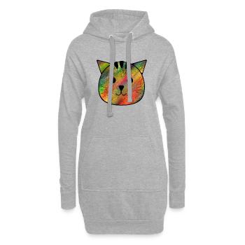 Der kleine Kater Otto - Hoodie-Kleid - Grau meliert - Vorne