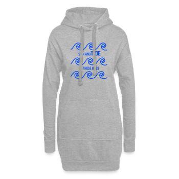 Krank und Flut dieser Hacken - Hoodie-Kleid - Grau meliert - Vorne