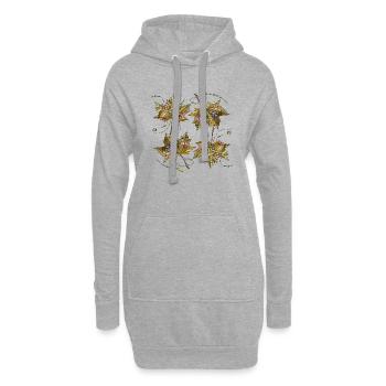 Liste - Hoodie-Kleid - Grau meliert - Vorne