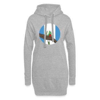 Guatemala Guatemalan Flagge DNA I Geschenk - Hoodie-Kleid - Grau meliert - Vorne