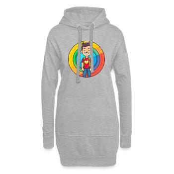 Pride LGBT Mann Kinder - Hoodie-Kleid - Grau meliert - Vorne