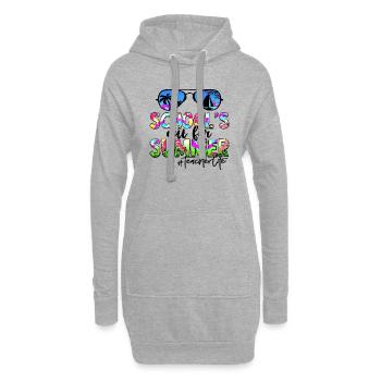 Remise des diplômes de la classe 2024 Fête de remise des diplômes du lycée - Sweat-shirt à capuche long Femme - gris chiné - Devant