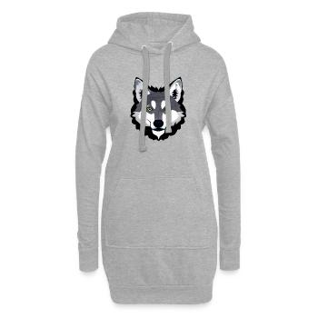 Wolf - Hoodie-Kleid - Grau meliert - Vorne
