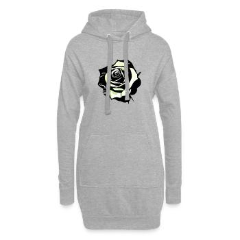 Rose - Hoodie-Kleid - Grau meliert - Vorne
