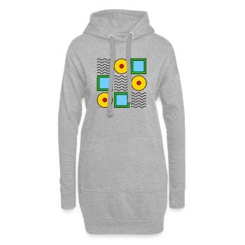 Moda modèle 010623 3 - Sweat-shirt à capuche long Femme - gris chiné - Devant