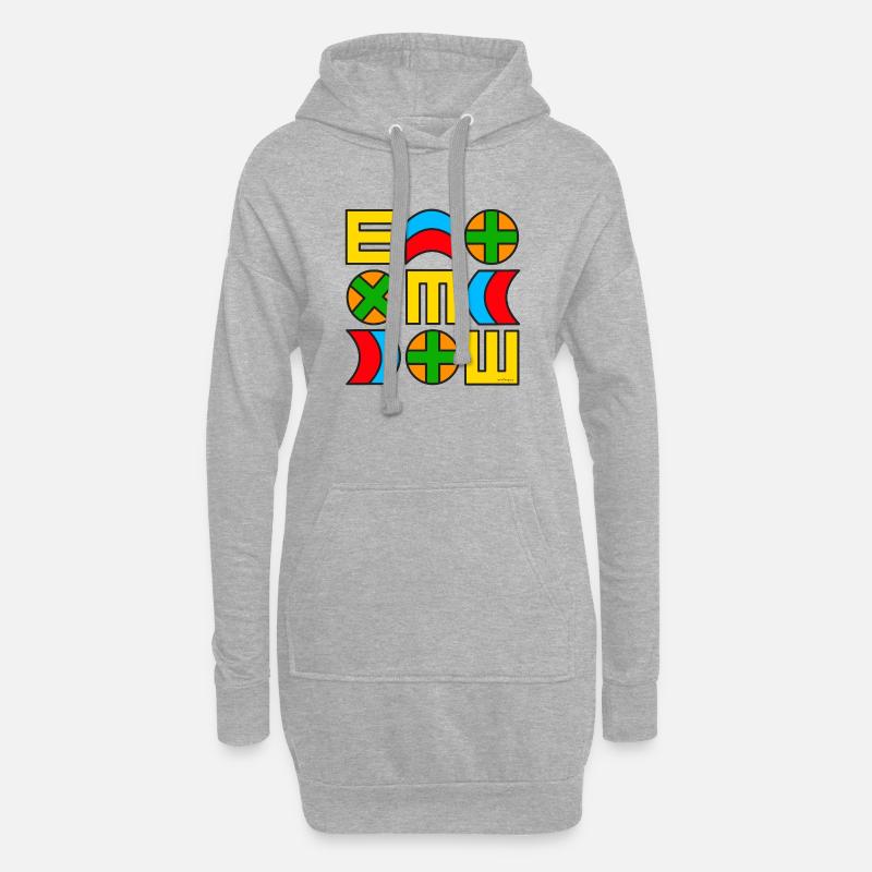 pattern moda 310523 4 - Hoodie Dress - heather grey