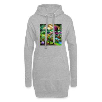 Future Garten - Hoodie-Kleid - Grau meliert - Vorne