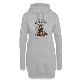 Hüten Sie sich vor der irischen Motte / dem Mob - Hoodie-Kleid - Grau meliert - Vorne