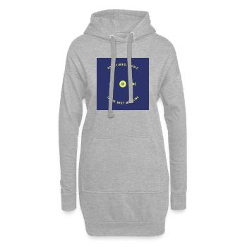 Blue Illustration Music Tote Bag - Hoodie-Kleid - Grau meliert - Vorne