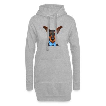 Doberman chiot Doberman chien Doberman dresseur - Sweat-shirt à capuche long Femme - gris chiné - Devant