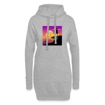 Beach 2 - Hoodie-Kleid - Grau meliert - Vorne