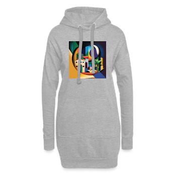 The Bauhaus Legacy - Hoodie-Kleid - Grau meliert - Vorne