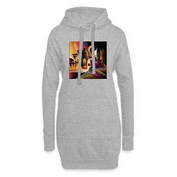 The Bauhaus Legacy - Hoodie-Kleid - Grau meliert - Vorne