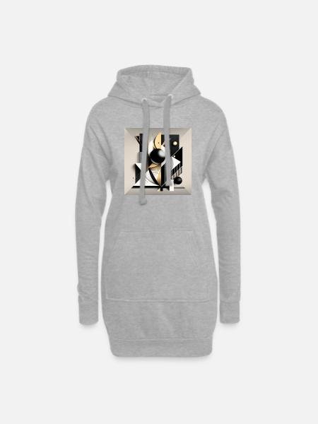 The Bauhaus Legacy - Hoodie-Kleid - Grau meliert
