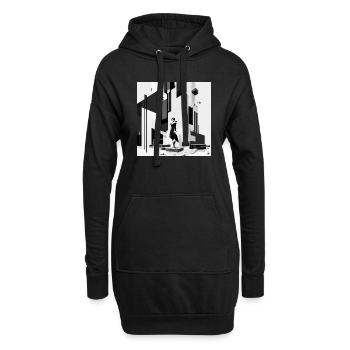 The Bauhaus Legacy - Hoodie-Kleid - Schwarz - Vorne