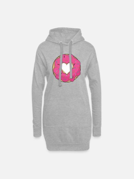 Knospe - Hoodie-Kleid - Grau meliert