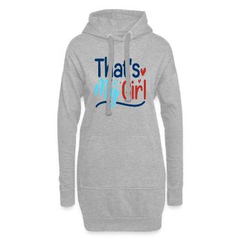 That´s My Girl - Hoodie-Kleid - Grau meliert - Vorne