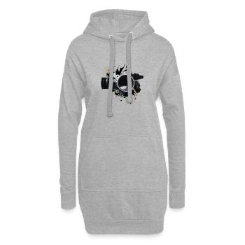 Corps d’accélérateur précis - pièce automatique - Sweat-shirt à capuche long Femme - gris chiné - Devant