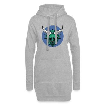 Zodiac - Star Sign - Capricorn - pos - Hoodie-Kleid - Grau meliert - Vorne
