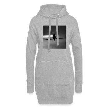 Taube - Hoodie-Kleid - Grau meliert - Vorne