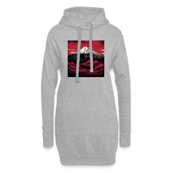 Mount Fuji - Hoodie-Kleid - Grau meliert - Vorne