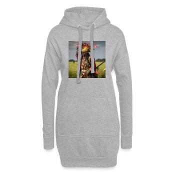 Freedom Warriors - Sweat-shirt à capuche long Femme - gris chiné - Devant
