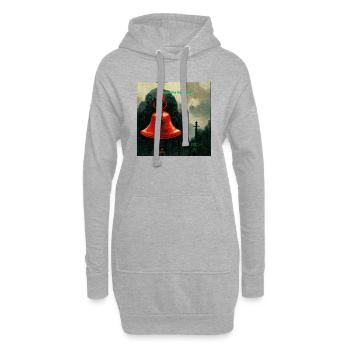 4 whom the bells tolls - Sweat-shirt à capuche long Femme - gris chiné - Devant