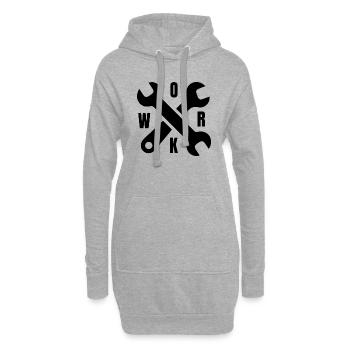 Artisan bricoleur Artisan Artisan Outil Construction - Sweat-shirt à capuche long Femme - gris chiné - Devant