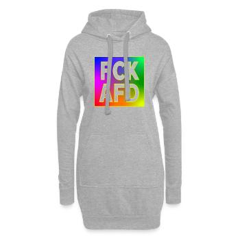 FCK AFD - Hoodie-Kleid - Grau meliert - Vorne