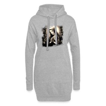 Sainte Marie Marie Vierge Marianne Vierge Marie Sainte - Sweat-shirt à capuche long Femme - gris chiné - Devant