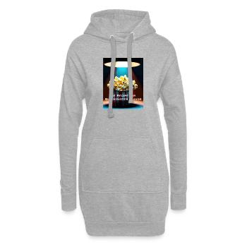 La recette de la saveur Blockbuster - Sweat-shirt à capuche long Femme - gris chiné - Devant
