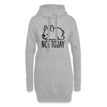 Not Today - Hoodie-Kleid - Grau meliert - Vorne