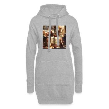 Sweet Cat - Hoodie-Kleid - Grau meliert - Vorne
