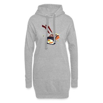 Sushi - Hoodie-Kleid - Grau meliert - Vorne
