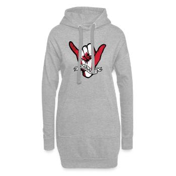 Canada Shaka - Hoodie-Kleid - Grau meliert - Vorne