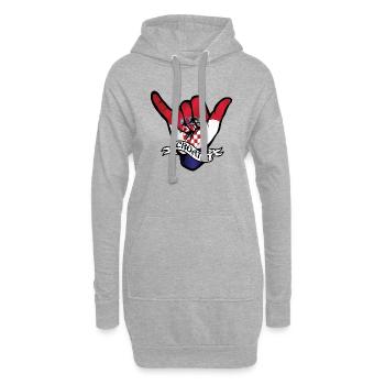 Croatia Shaka - Hoodie-Kleid - Grau meliert - Vorne