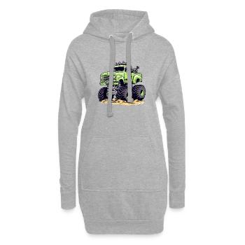 Monstertruck MegaCrusher - Hoodie-Kleid - Grau meliert - Vorne