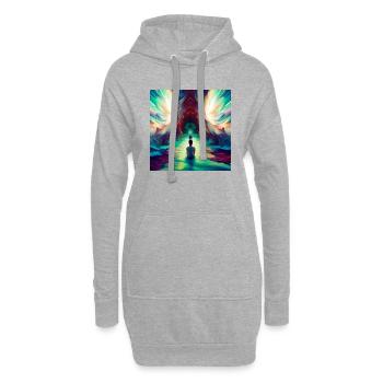 Colorful Inspiration - Hoodie-Kleid - Grau meliert - Vorne