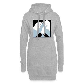 Verbindung - Hoodie-Kleid - Grau meliert - Vorne