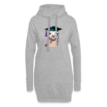 Baccalauréat diplômé en études alpaga Certificat de fin d’études - Sweat-shirt à capuche long Femme - gris chiné - Devant