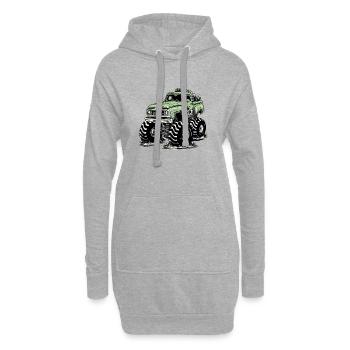 Monstertruck Greencam - Hoodie-Kleid - Grau meliert - Vorne
