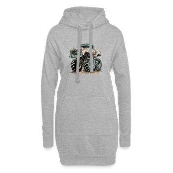 Monster truck Bigcam - Hoodie Dress - heather grey - Front