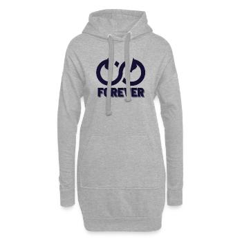 FOREVER Horse Love - Hoodie-Kleid - Grau meliert - Vorne
