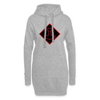 Mjölnir - Sweat-shirt à capuche long Femme - gris chiné - Devant