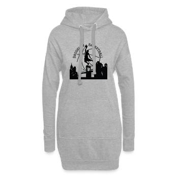 BKN Skyline Basketball black - Hoodie-Kleid - Grau meliert - Vorne