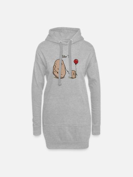 tater tot - Hoodie Dress - heather grey
