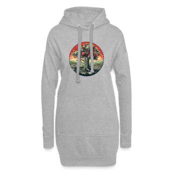 Apfelbaum aus Eden - Hoodie-Kleid - Grau meliert - Vorne